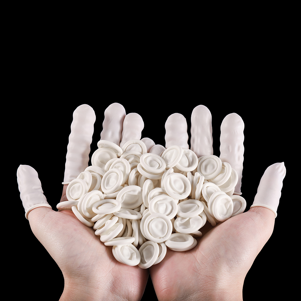 Disposable Gloves Nitrile - 50/100 Pcs White Disposable Fingertips Protector