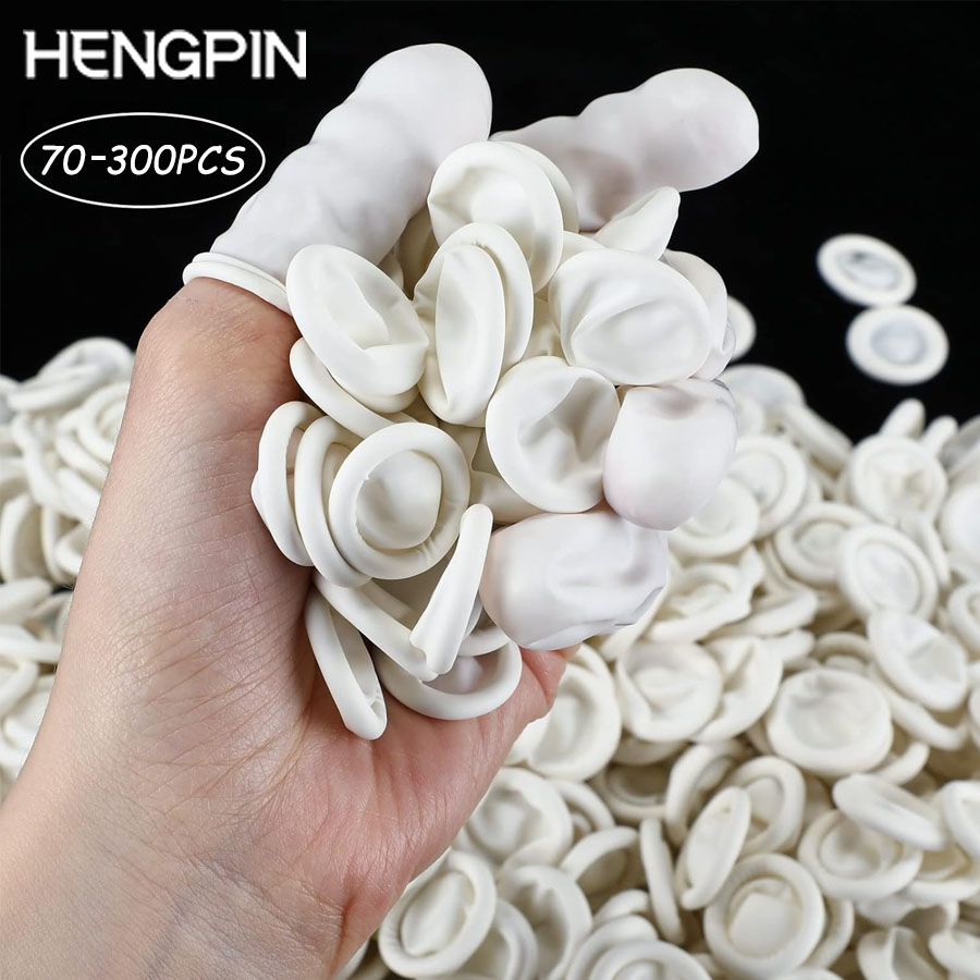 Disposable Gloves Nitrile - HENGPIN 70/300pcs Fingertips Protector Glove Disposable