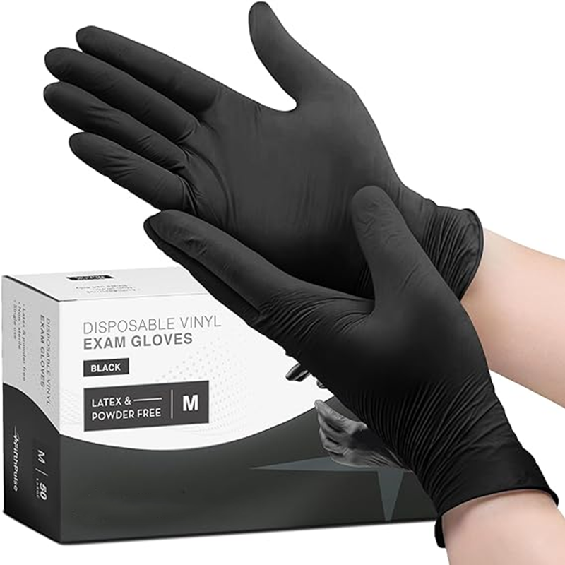 Disposable Gloves Nitrile - 20/50/100PCS Disposable Nitrile Gloves Anti-Slip Black