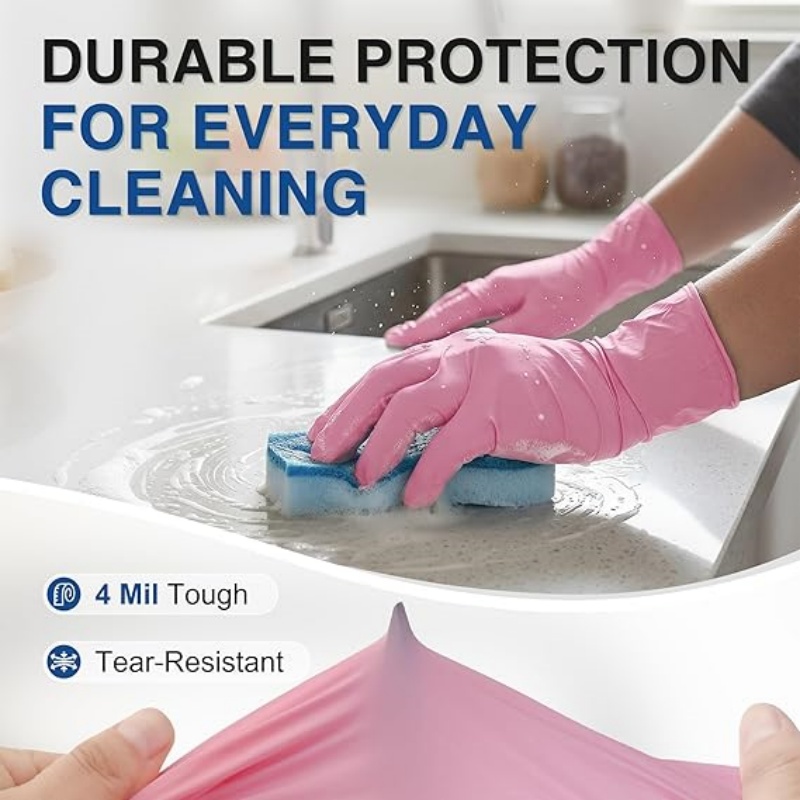 Pink Nitrile Disposable Gloves - Disposable Gloves Nitrile recension och pris