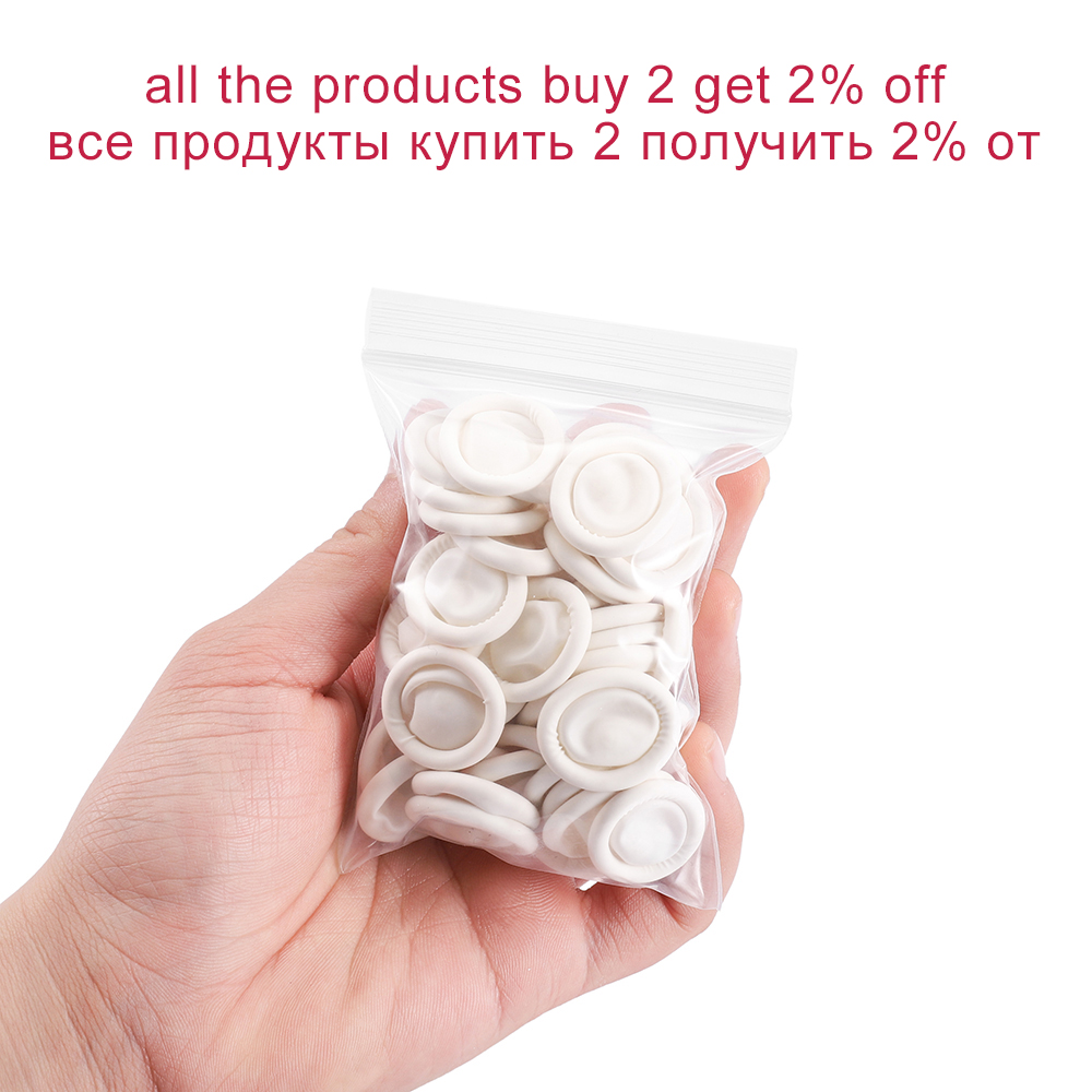 50/100 Pcs White Disposable Fi - Disposable Gloves Nitrile recension och pris