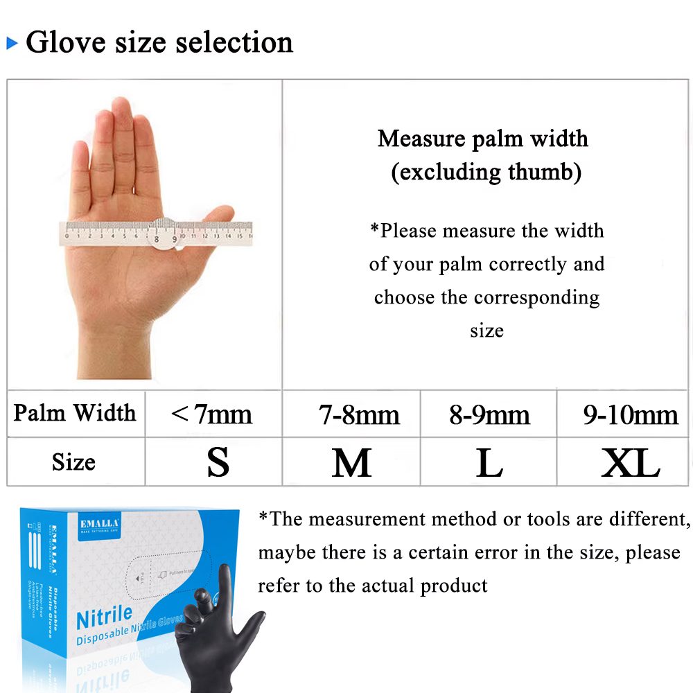 100/50/10PCS Disposable Nitril - Disposable Gloves Nitrile recension och pris