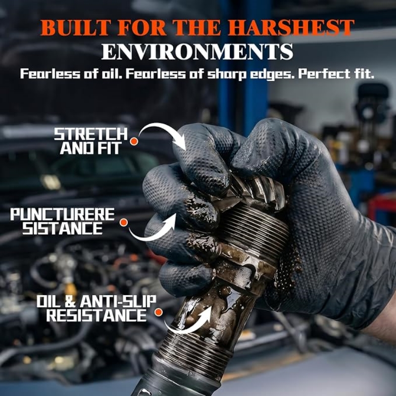 8 Mil Heavy Duty Industrial Or - Disposable Gloves Nitrile recension och pris