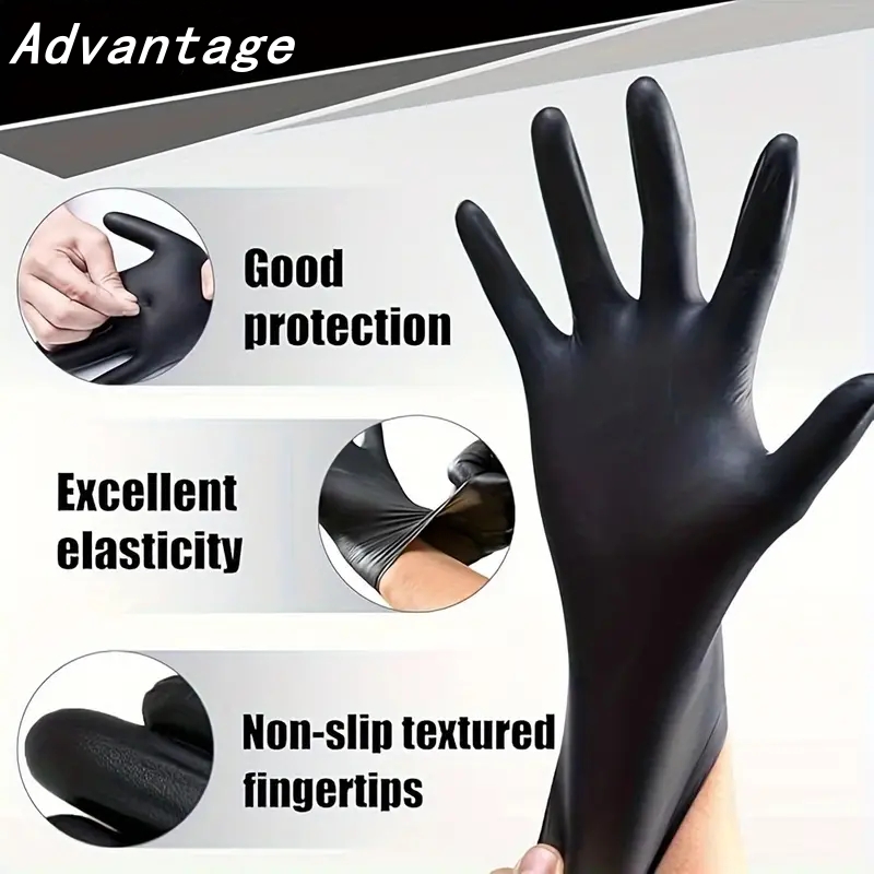 20PCS Black Disposable Nitrile - Disposable Gloves Nitrile recension och pris