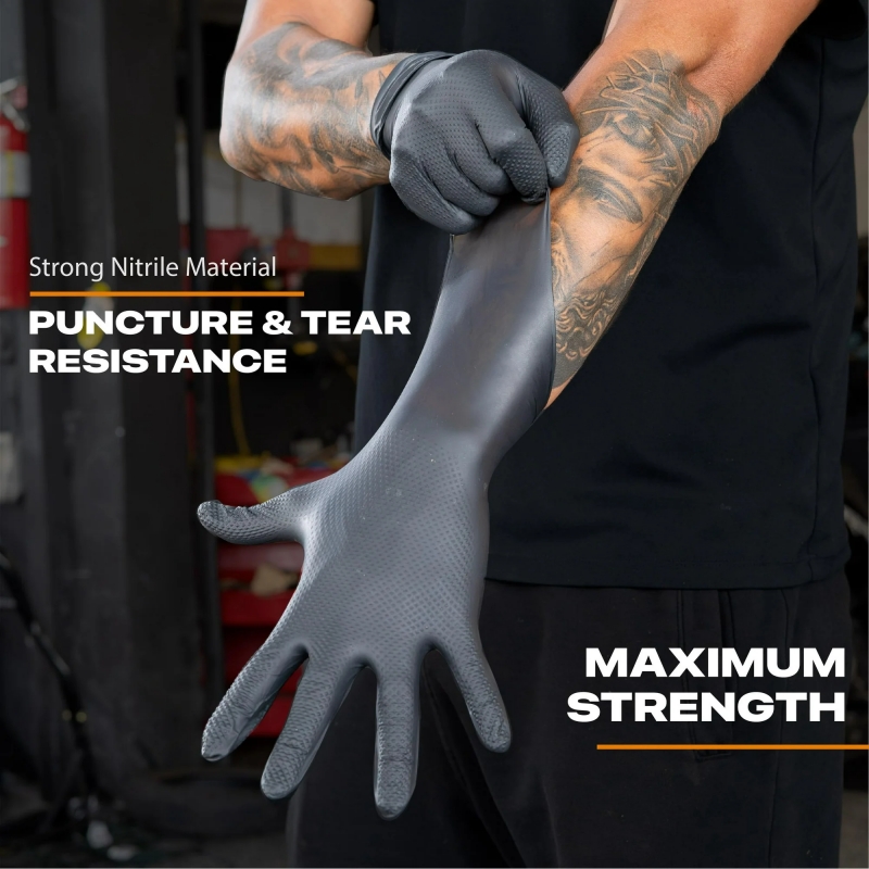Black Heavy Duty Nitrile Dispo - Disposable Gloves Nitrile recension och pris