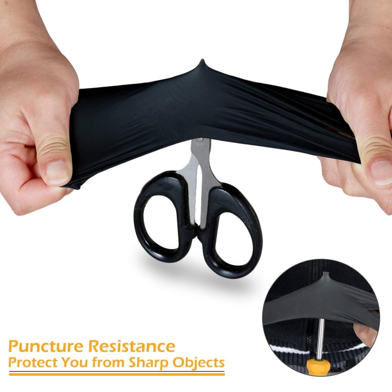 100PCS Black Nitrile Gloves Di - Disposable Gloves Nitrile recension och pris